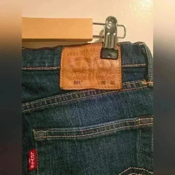 P7001 541 mens levi Strauss & co w29/l32 dark denim - Picture 6 of 9